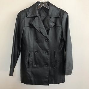 Jacqueline Ferrar black genuine leather jacket